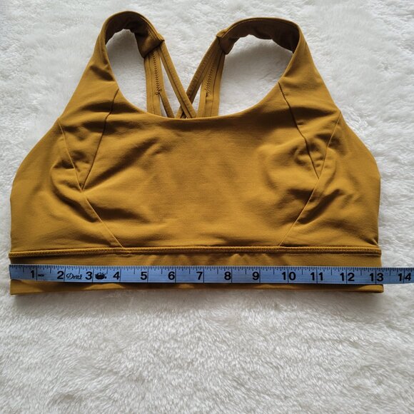 Lululemon Free To Be Elevated Sports Bra In Gold Spice Size 8 - Picture 9 of 12
